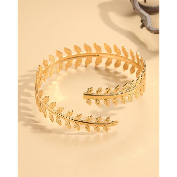 4-6 Pcs Arm Cuff Upper Arm Band Cuff Bracelet Bangle for Women Adjustable Armban - Picture 4 of 9